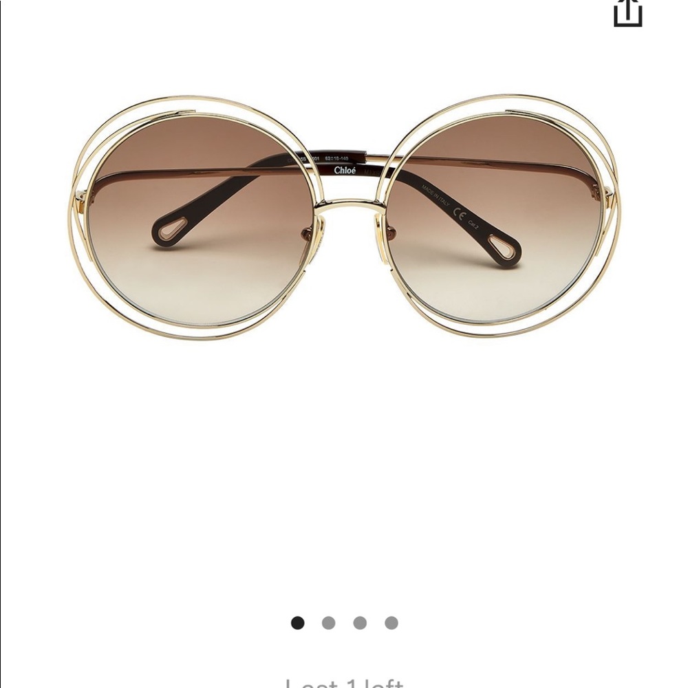 Chloe Oversized Round gradient Sunglasses